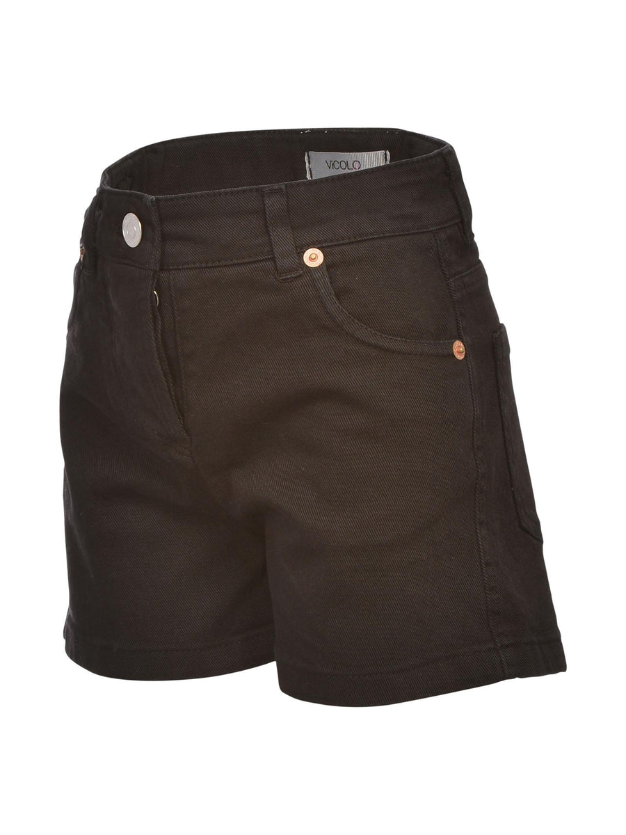 Shorts denim nero P0545 BLACK Vicolo 