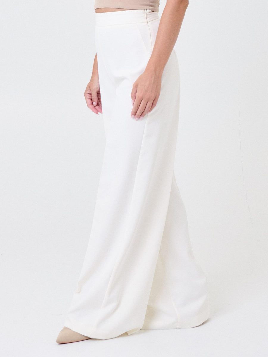 Pantalone ampio Silence Limited bianco latte SLPA019GOLD MILK Silence Limited 