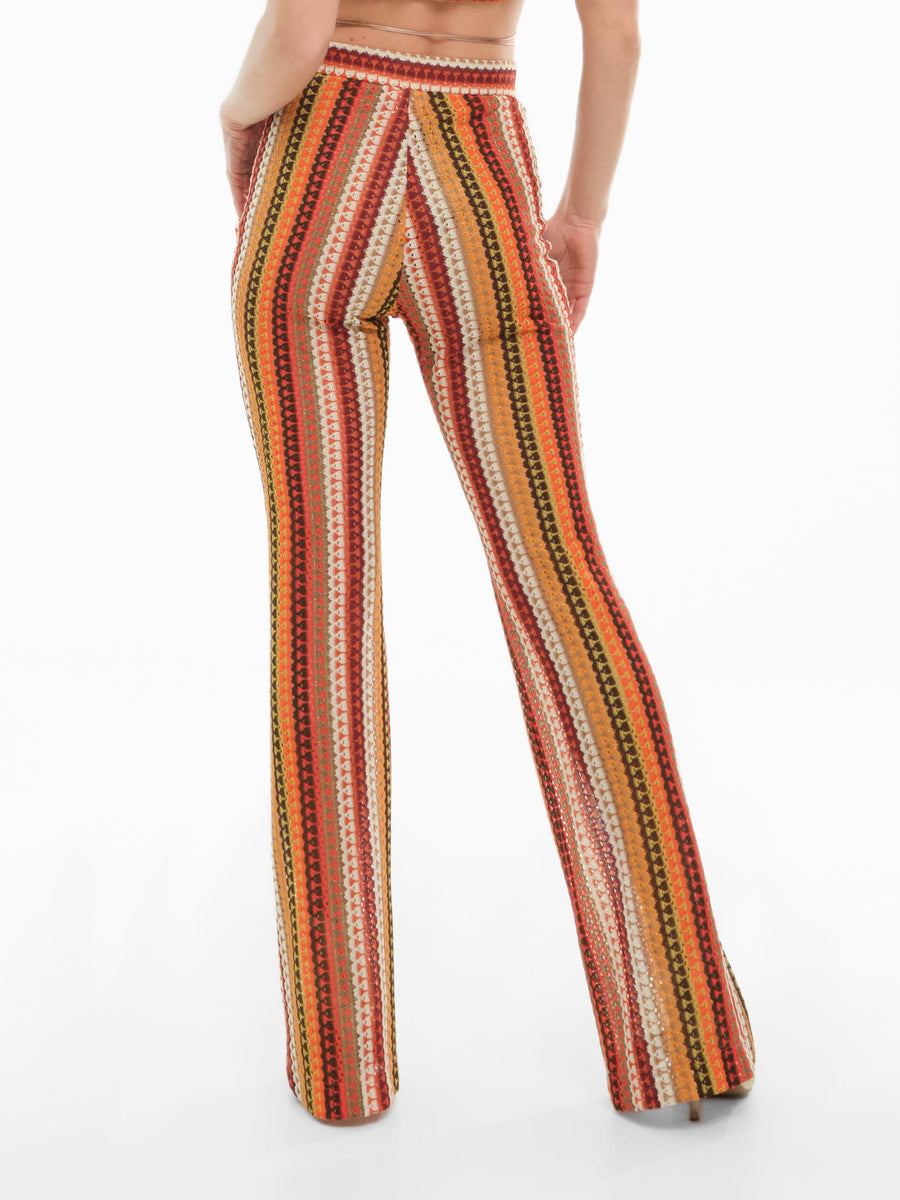 Pantalone Bohemian Vì  multicolor traforato PA143 UNI Bohemian V 