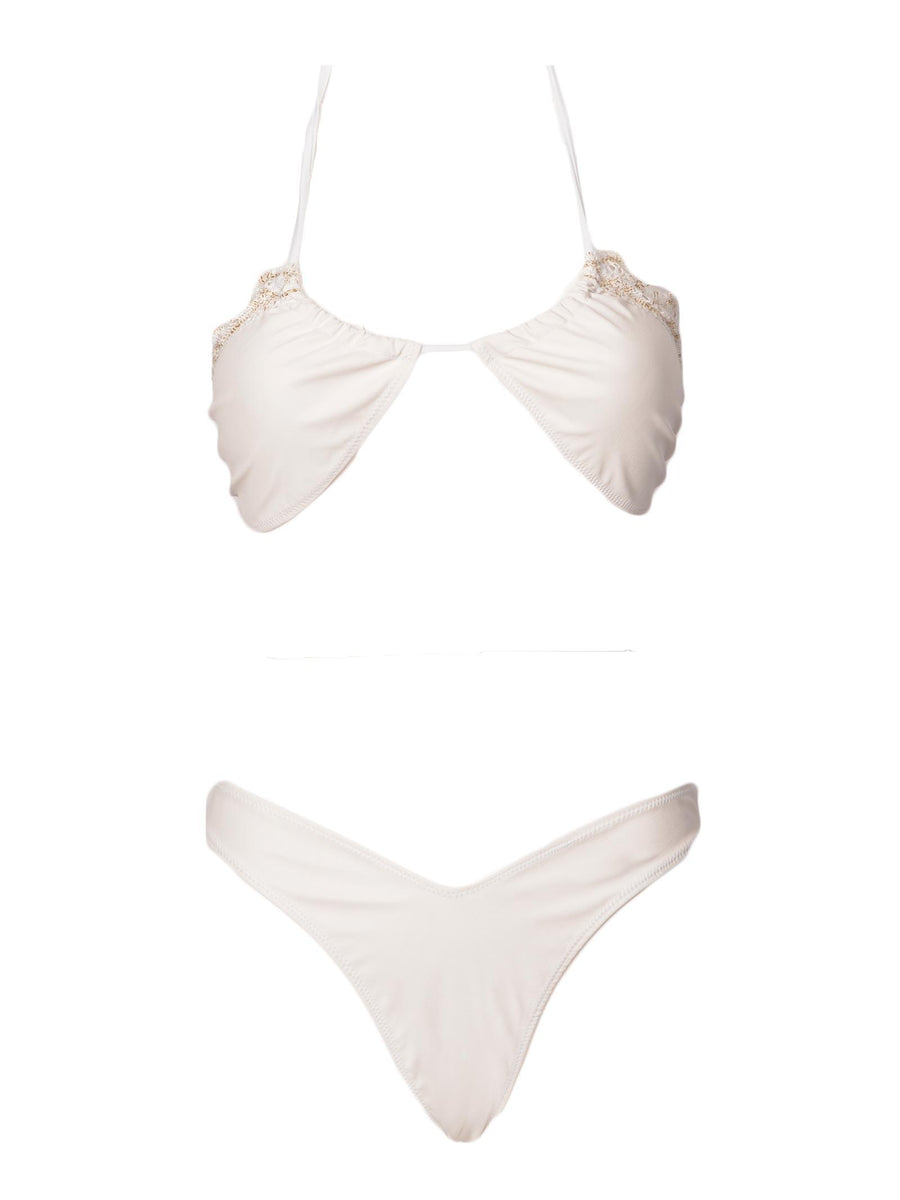 Bikini a fascia bianca Burlesque lace FGBW1556 BIA 4giveness 