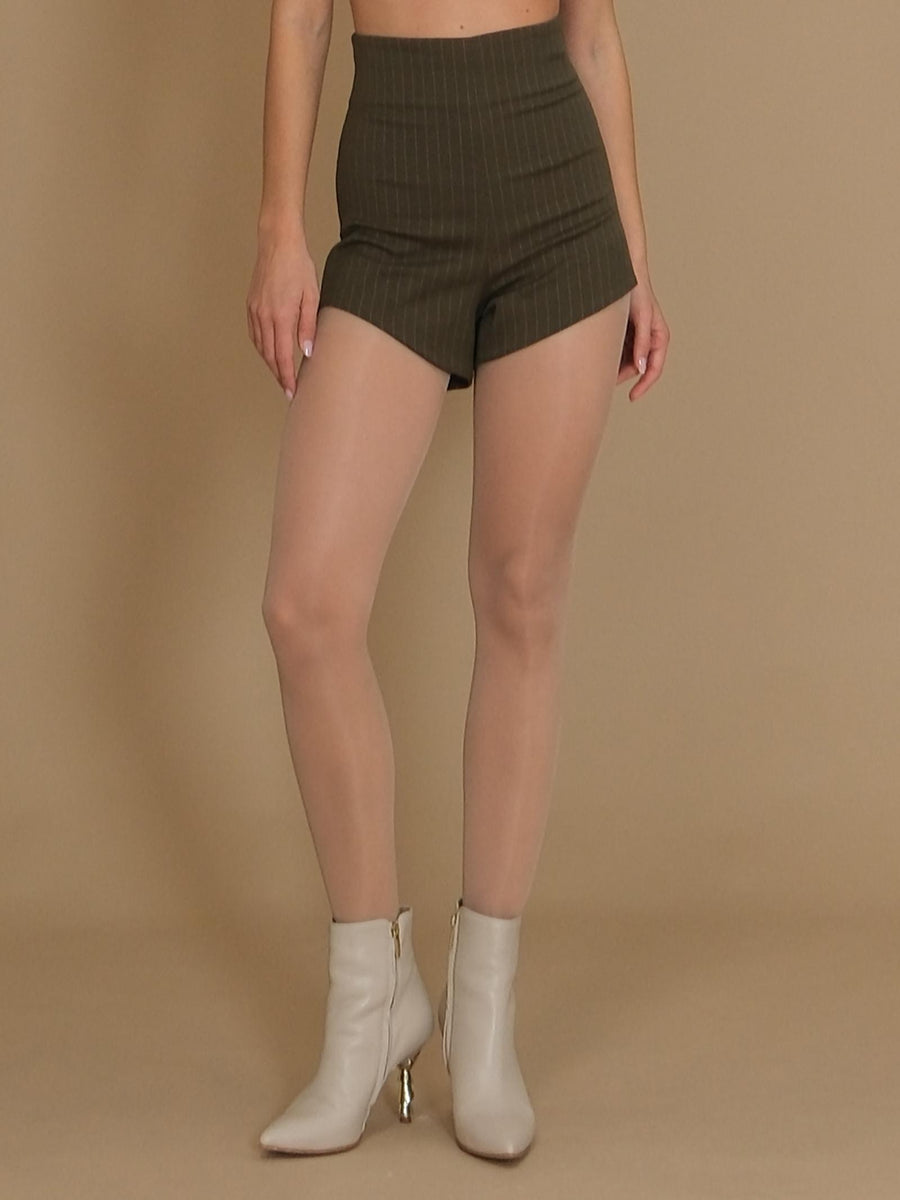 Shorts "stripehort" Silence Limited verde militare gessato SD2035-C MILITARE Silence Limited 