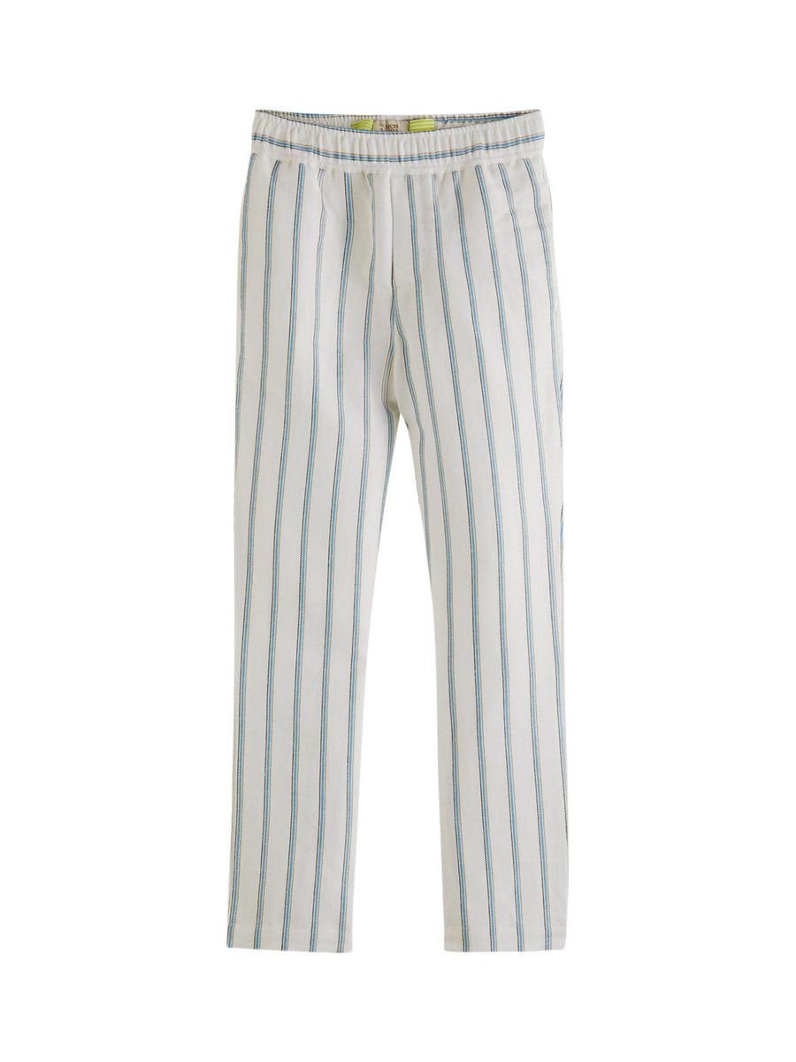 Pantalone in lino a righe 171000 5520 Scotch & Soda 