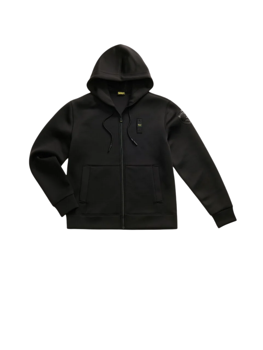 Felpa scuba "Colby" Blauer nera con cappuccio BLUF02093 999 Blauer 