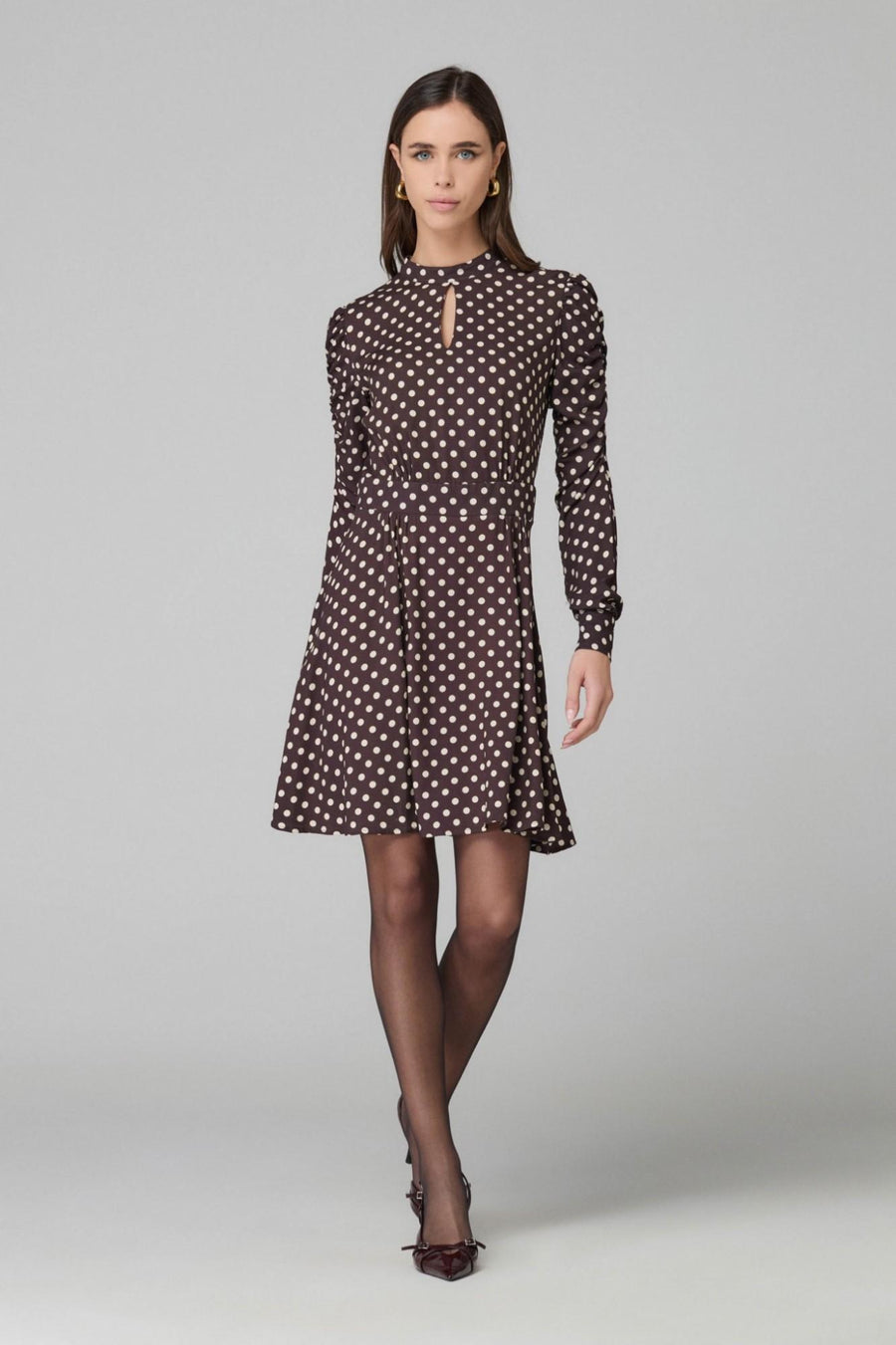 Abito corto "Mia" Mar De Margaritas marrone a pois MMABW01274 MA57 Mar De Margaritas 