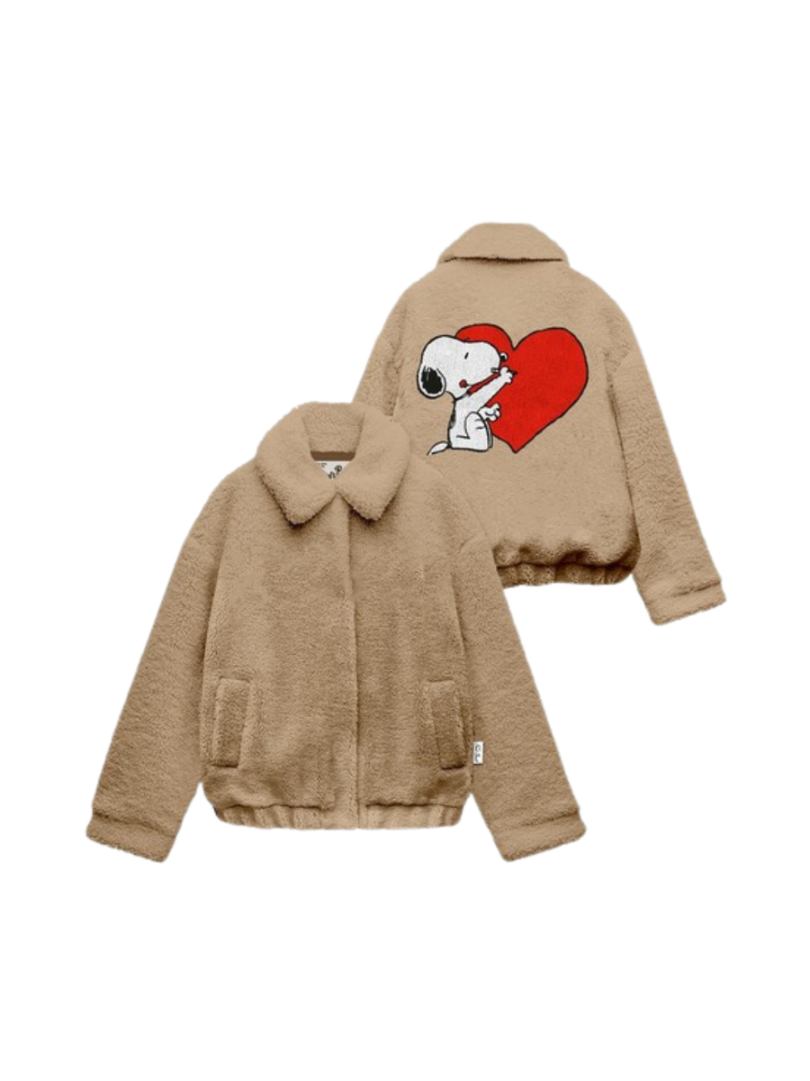 Giubbino "Snoopy drawing 19" Saint Barth cammello ABE003 00387I MC2 SAINT BARTH 