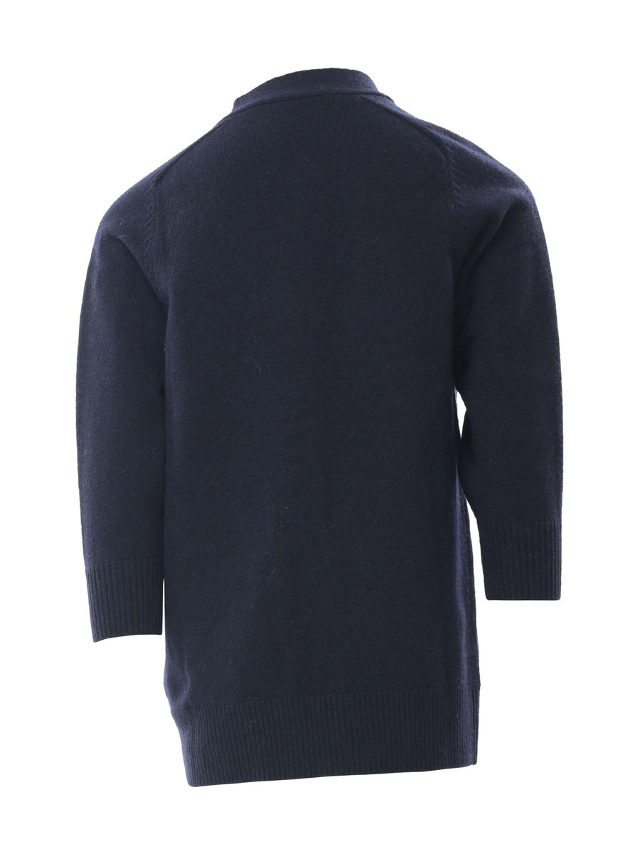 Cardigan blu con tasche P3131 BLU Paolo Pecora 