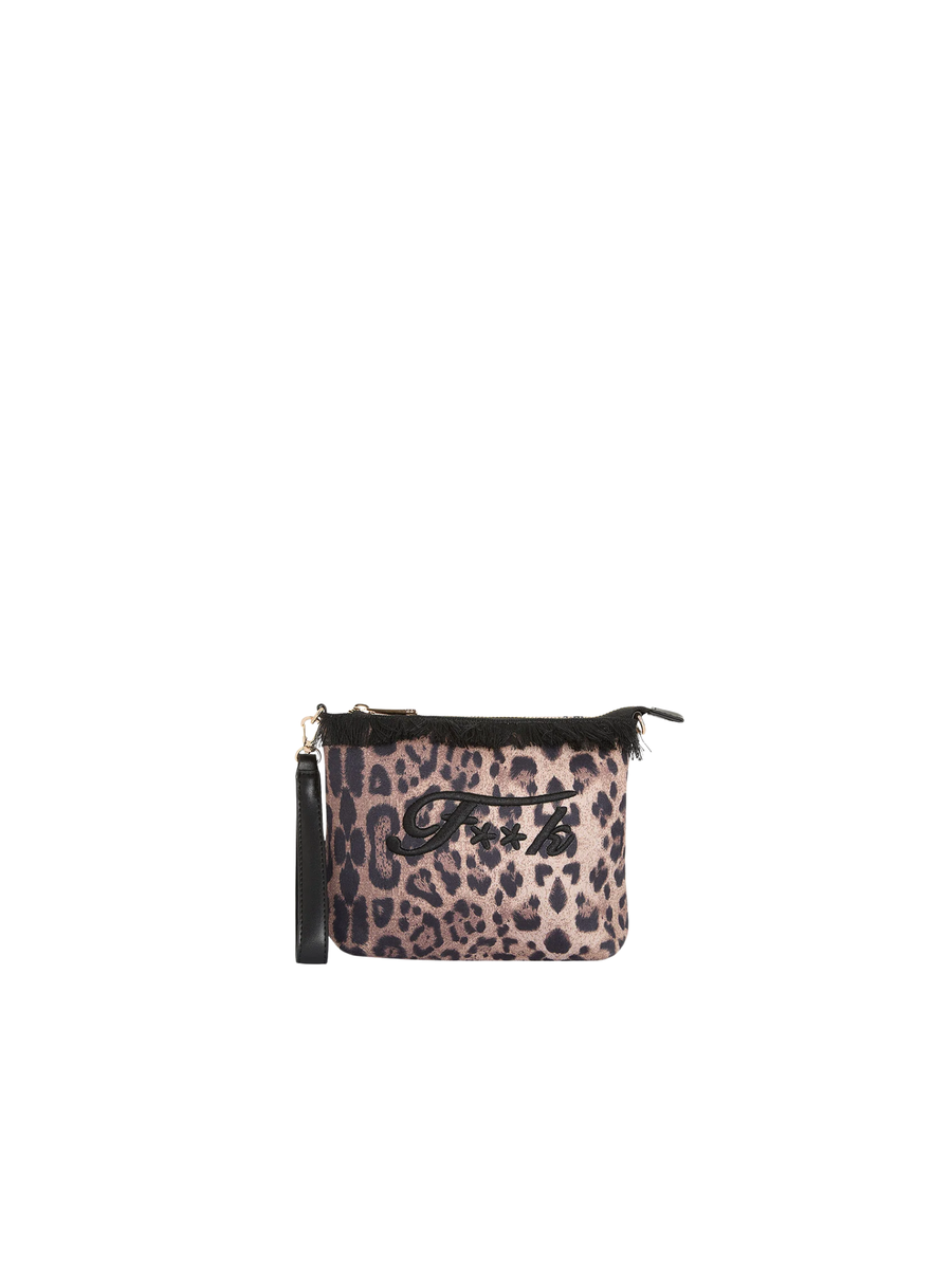 Mini pochette Fk marrone leopardata FA25-WW0270X01 UNI Fk 