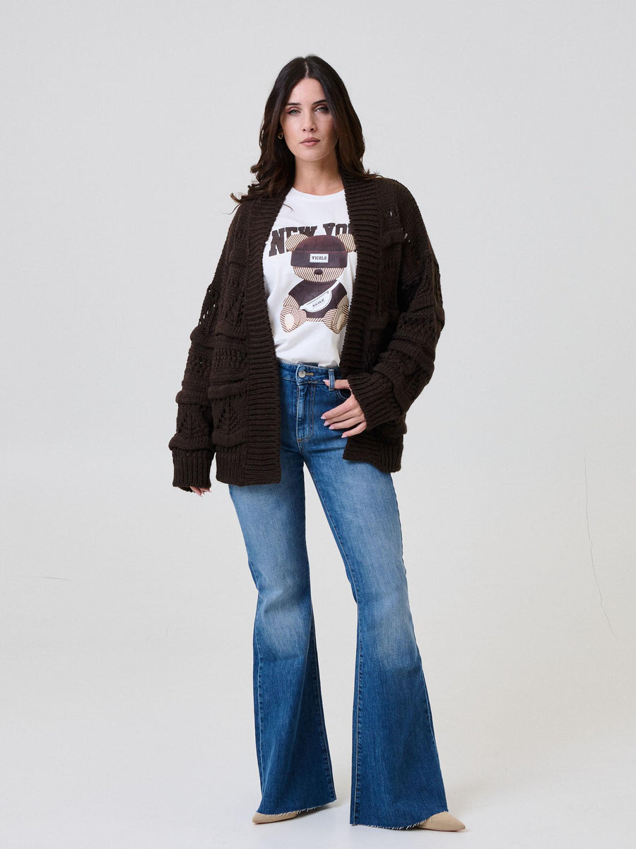 Jeans "Gisele Flare" Vicolo in denim DF5164 DNM Vicolo 