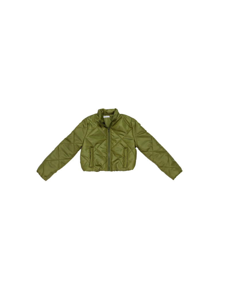 Giubbino reversibile Lulù Miss Grant verde militare LL4016 MIMET Lulù by Miss Grant 