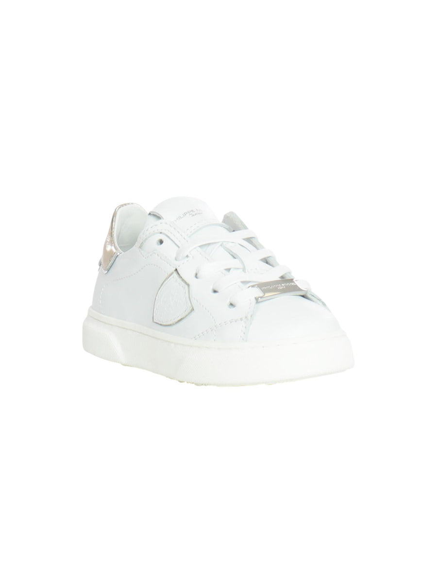 Sneakers in pelle bianca con talloncino gold 76994 03 Philippe Model 