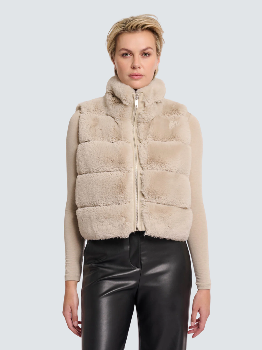 Giubbino gilet "May waistcoat" Rino & Pelle beige May.7002511 Birch Rino & Pelle 