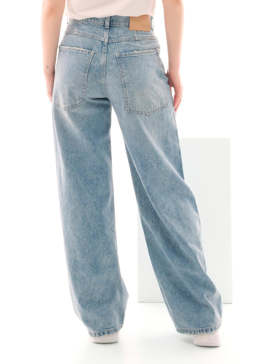Jeans "mia" Vicolo blu in denim relaxed DD5072 DNM Vicolo 
