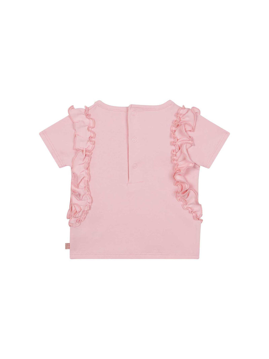 T-shirt rosa con stampa cuore Y05253 ROSA Carrement Beau 