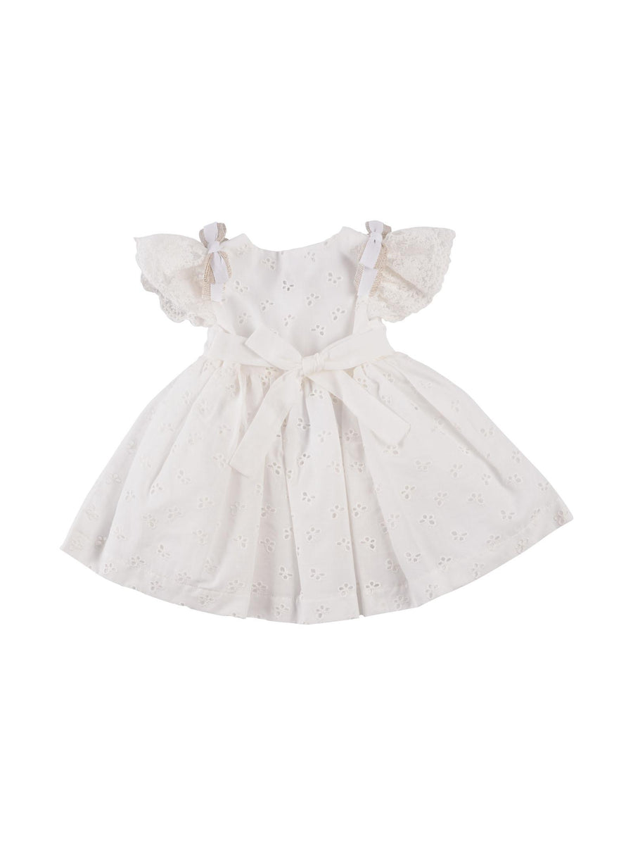 Abito in macramè bianco EG307 C240 Marlù 