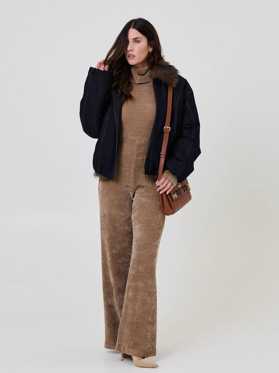 Bomber in denim raw Vicolo double face TF0080 DNM Vicolo 