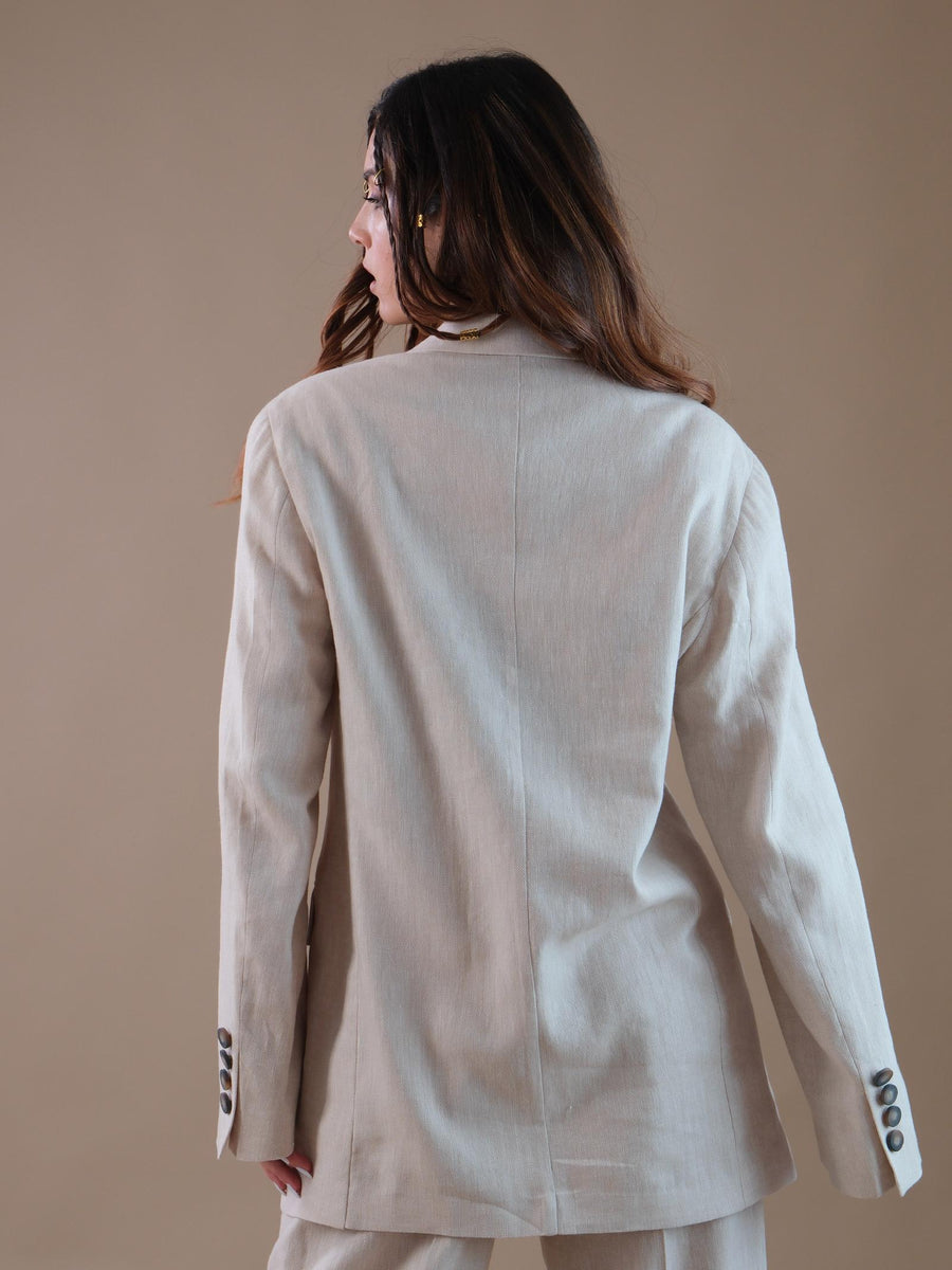 Giacca monopetto over sabbia GI94 SABBIA Bohemian V 