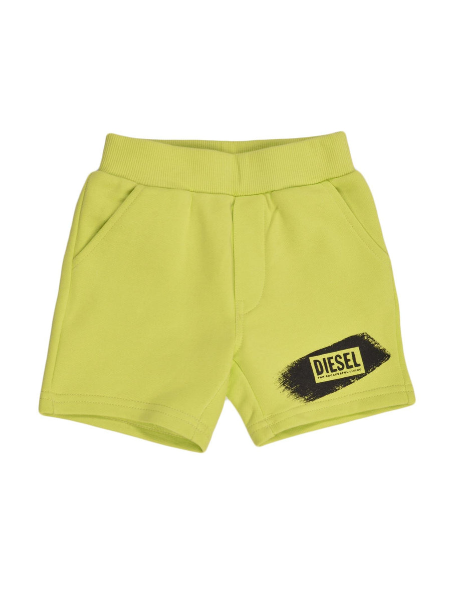 Shorts verde acido con stampa K001760BAPS K245 Diesel 