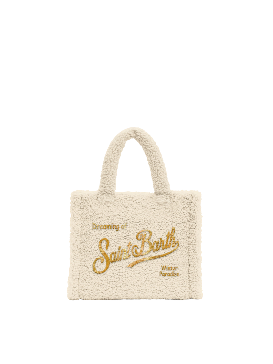 Borsa Vanity mini "10or emb" Saint Barth panna VAMI029 01346I MC2 SAINT BARTH 