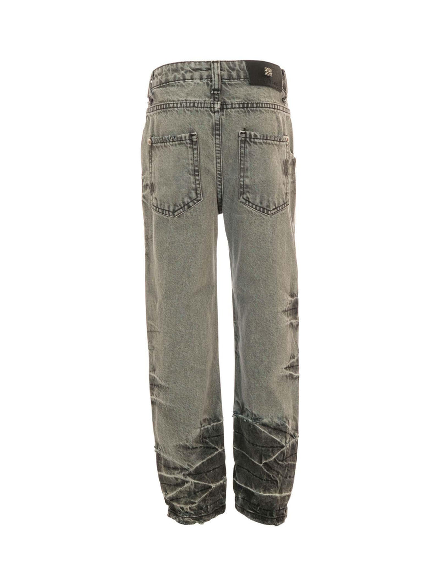 Jeans John Richmond grigio effetto destroyed e dettagli used RBA25239JE GREY John Richmond 