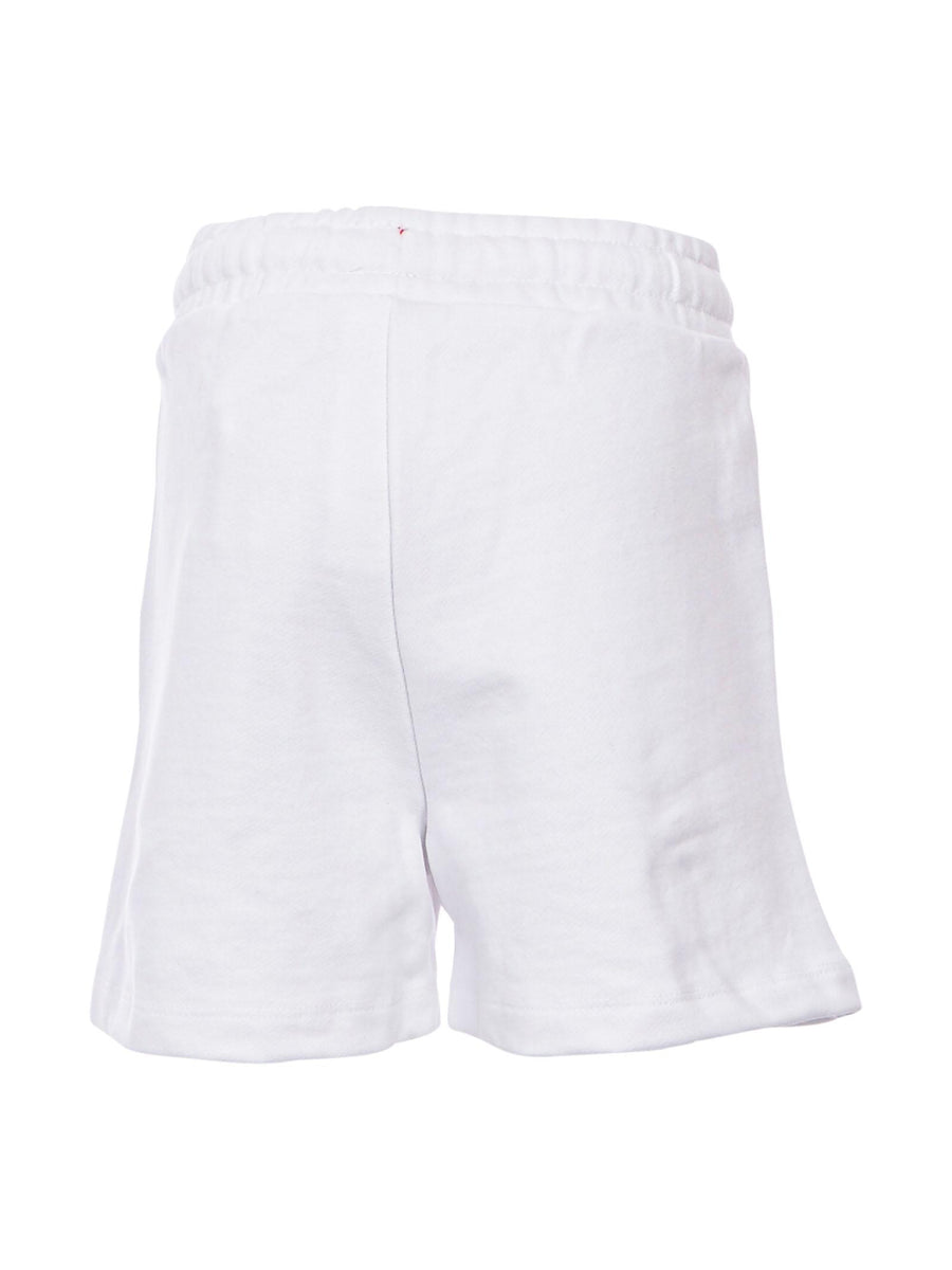 Shorts in tuta bianco con scritta glitter 572FLW4191 0261 Superga 