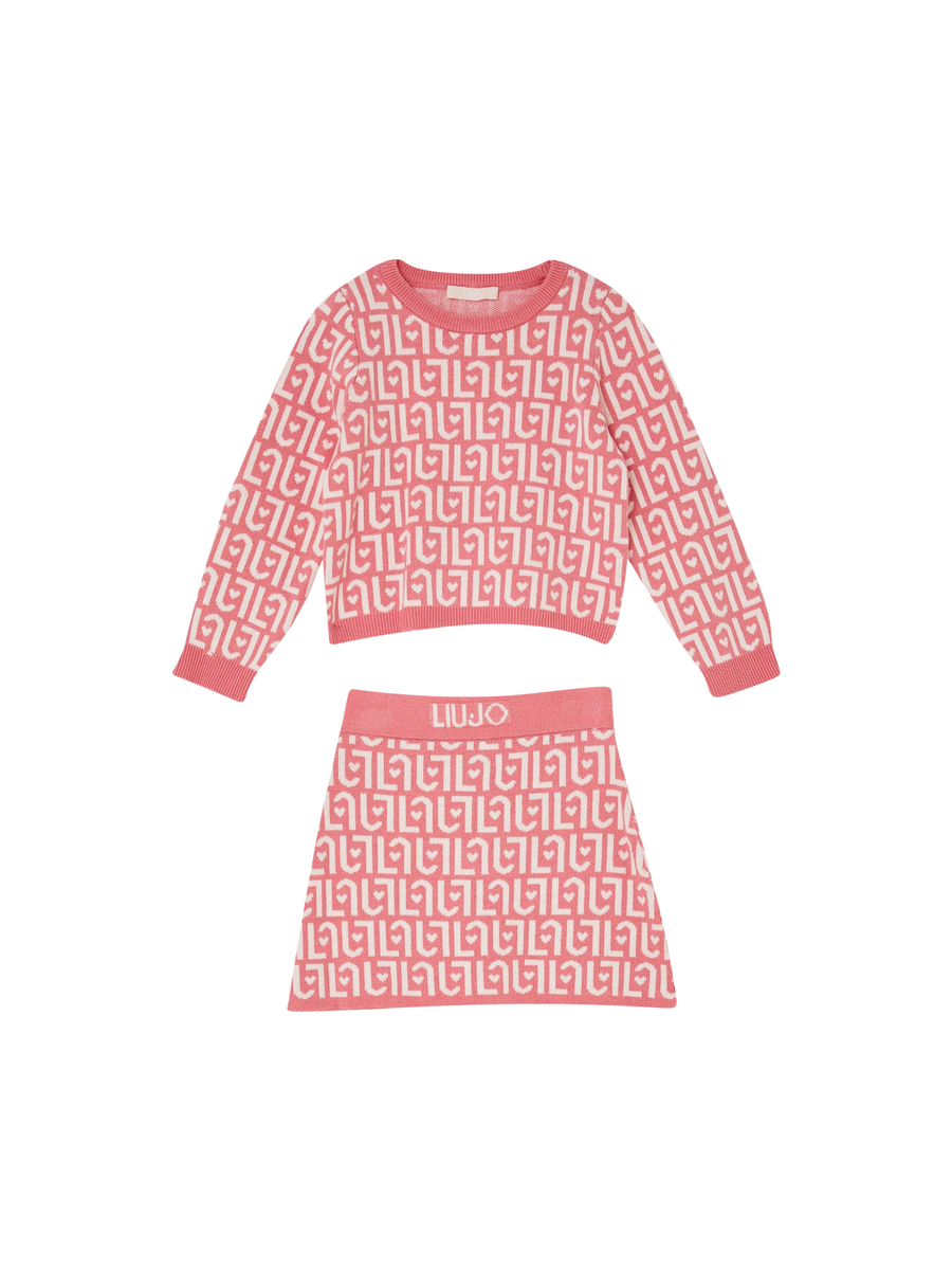 Completo Pinko rosa con logo all over KF5094 M9988 Liu Jo 