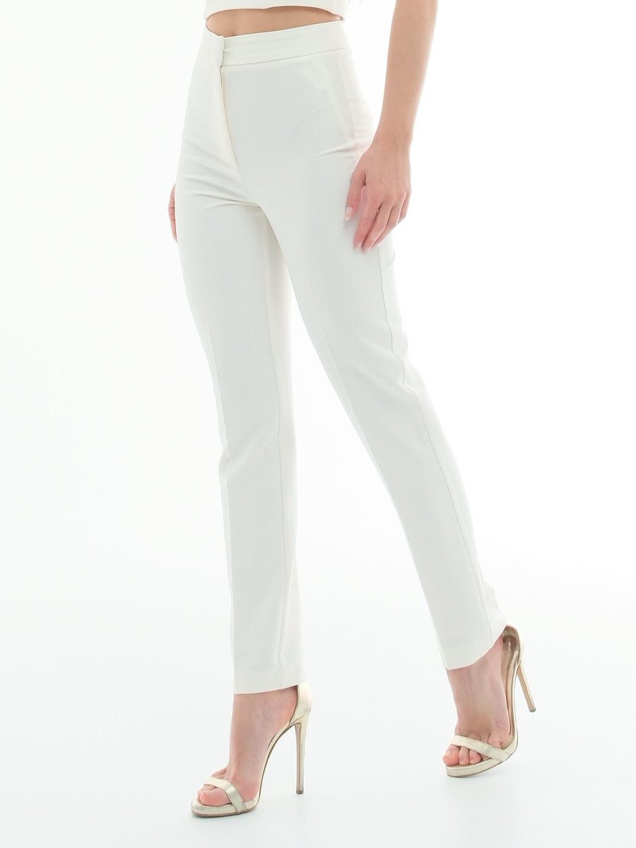 Pantalone slim basic Silence Limited bianco latte PA297 MILK Silence Limited 
