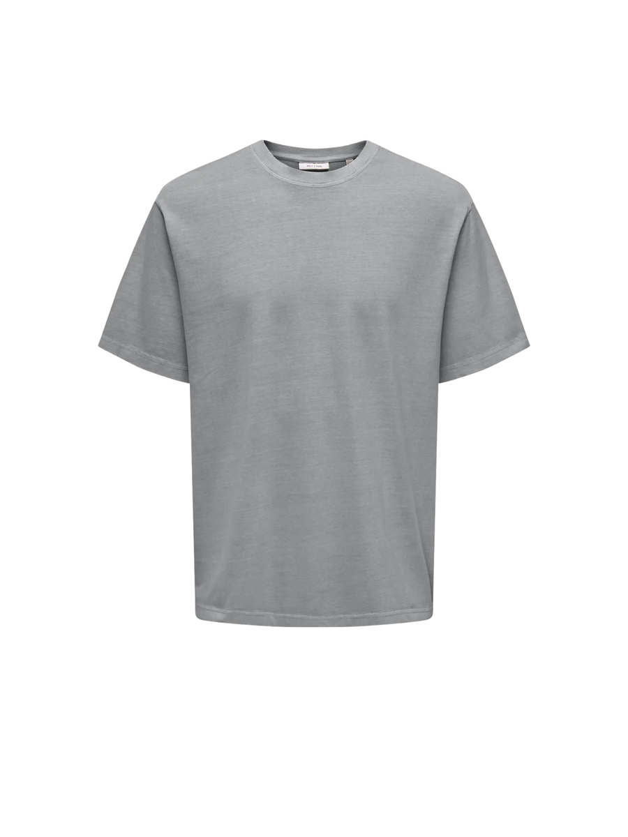T-Shirt "Distress" Only & Sons grigia 22030505 U GREY Only & Sons 