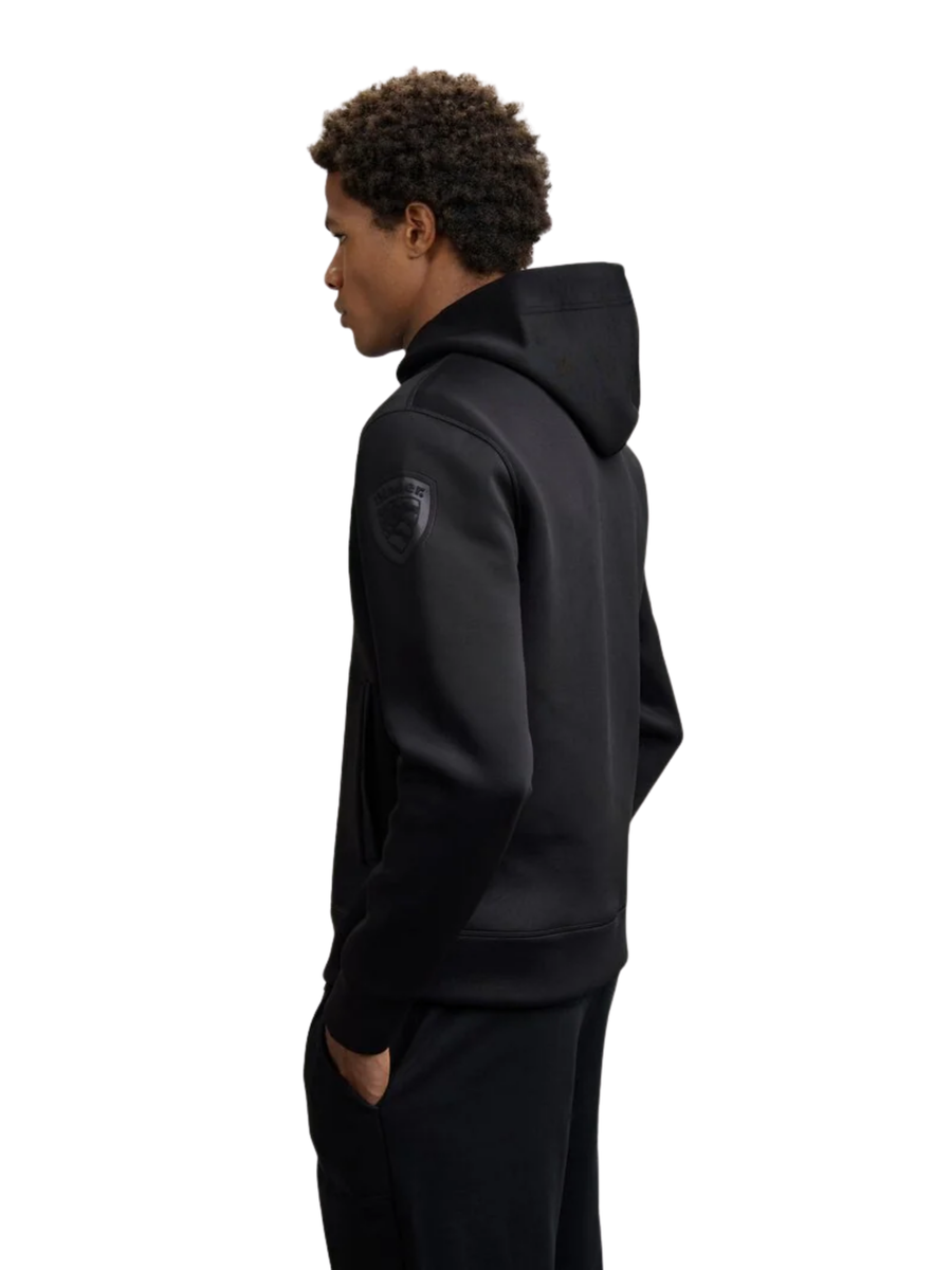 Felpa scuba "Colby" Blauer nera con cappuccio BLUF02093 999 Blauer 