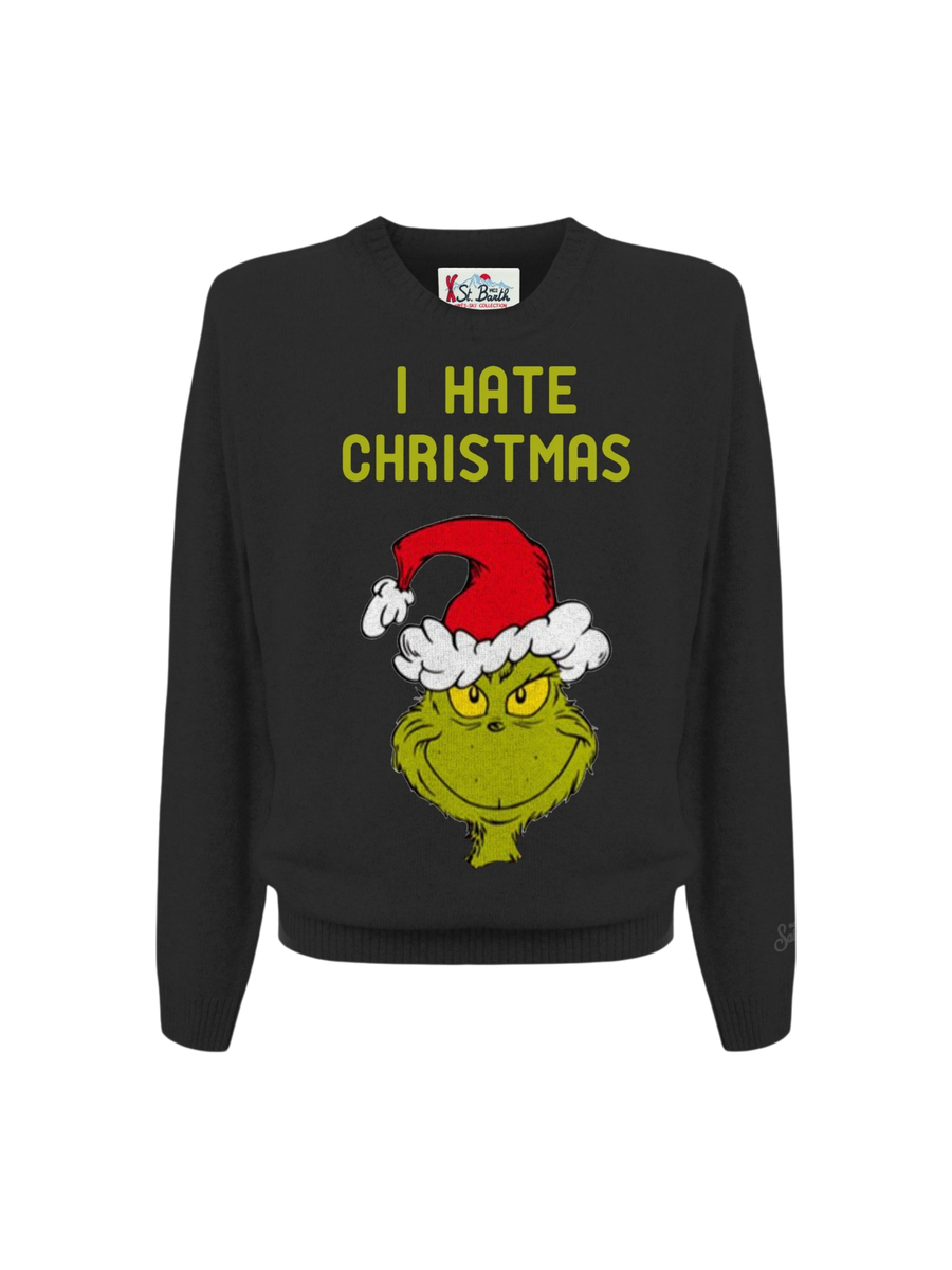 Maglione "heron grinch xmas 00" Saint Barth nero HER0001 02526G MC2 SAINT BARTH 