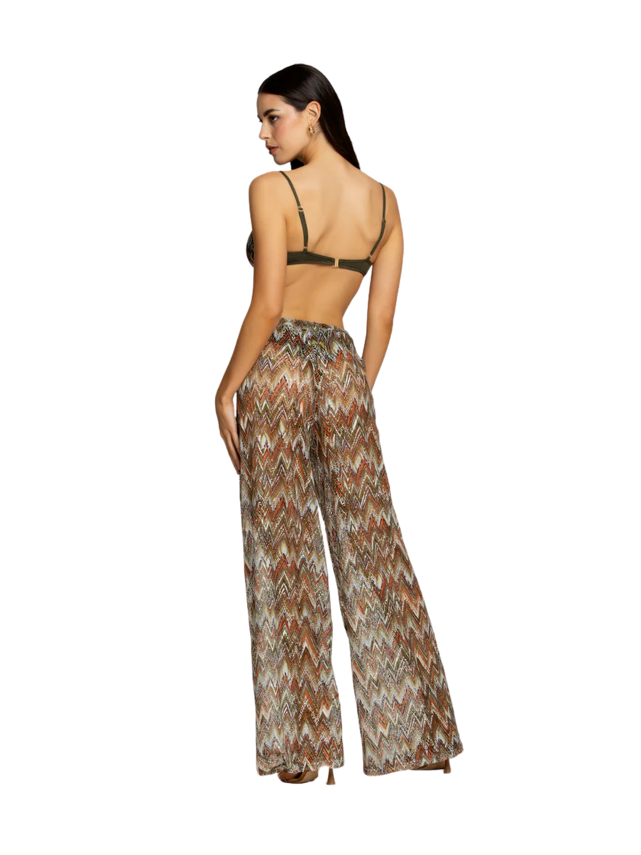 Pantalone a palazzo 4giveness multicolor fantasia geometrica CUPT5441 200 4giveness 