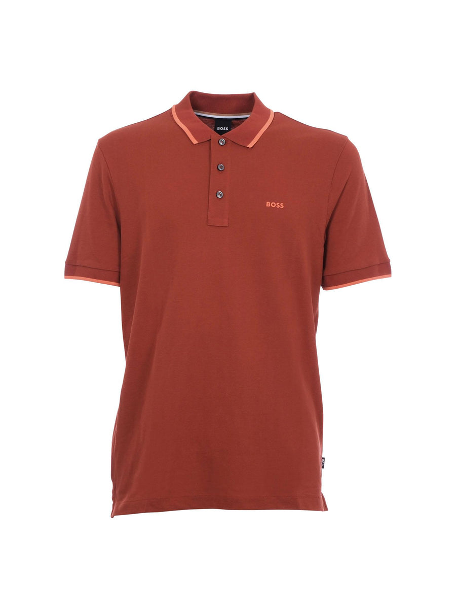 Polo in piquè Boss arancione 50494697 806 Boss 