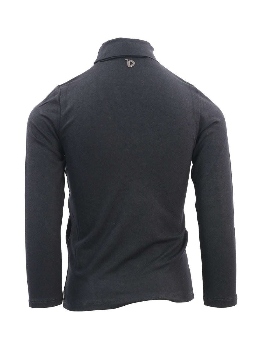 Maglia dolcevita nera LW03032G42 3901 Dixie Kids 