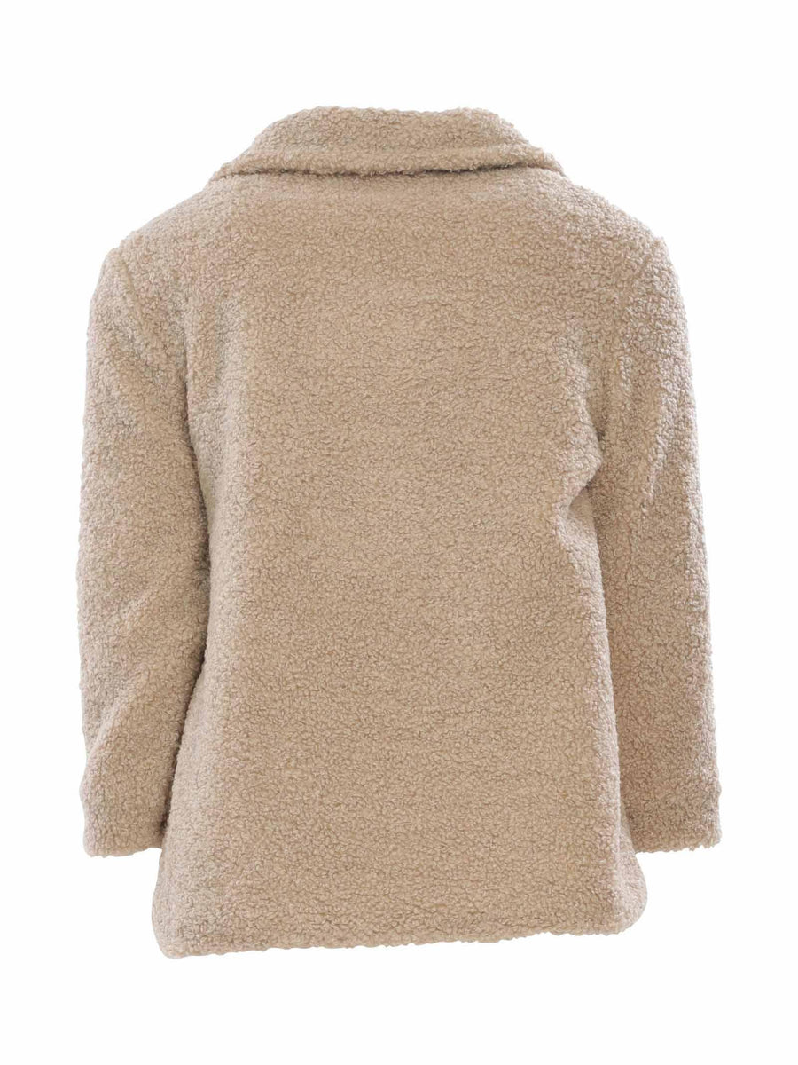 Cappotto beige teddy GBL90HB BISC Lala lù 