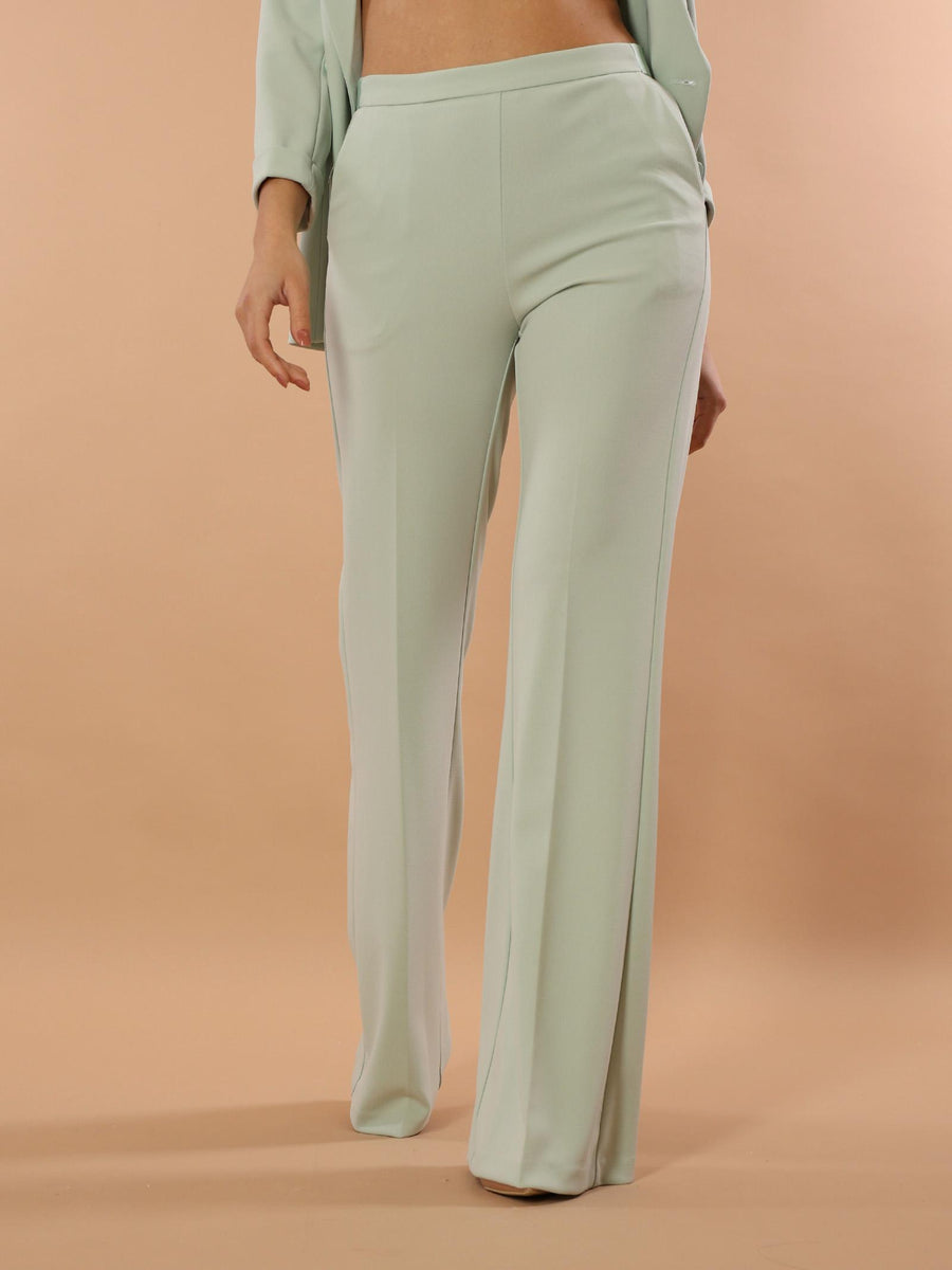 Pantalone flare smoking verde menta P3E9FAW MINT Imperial 