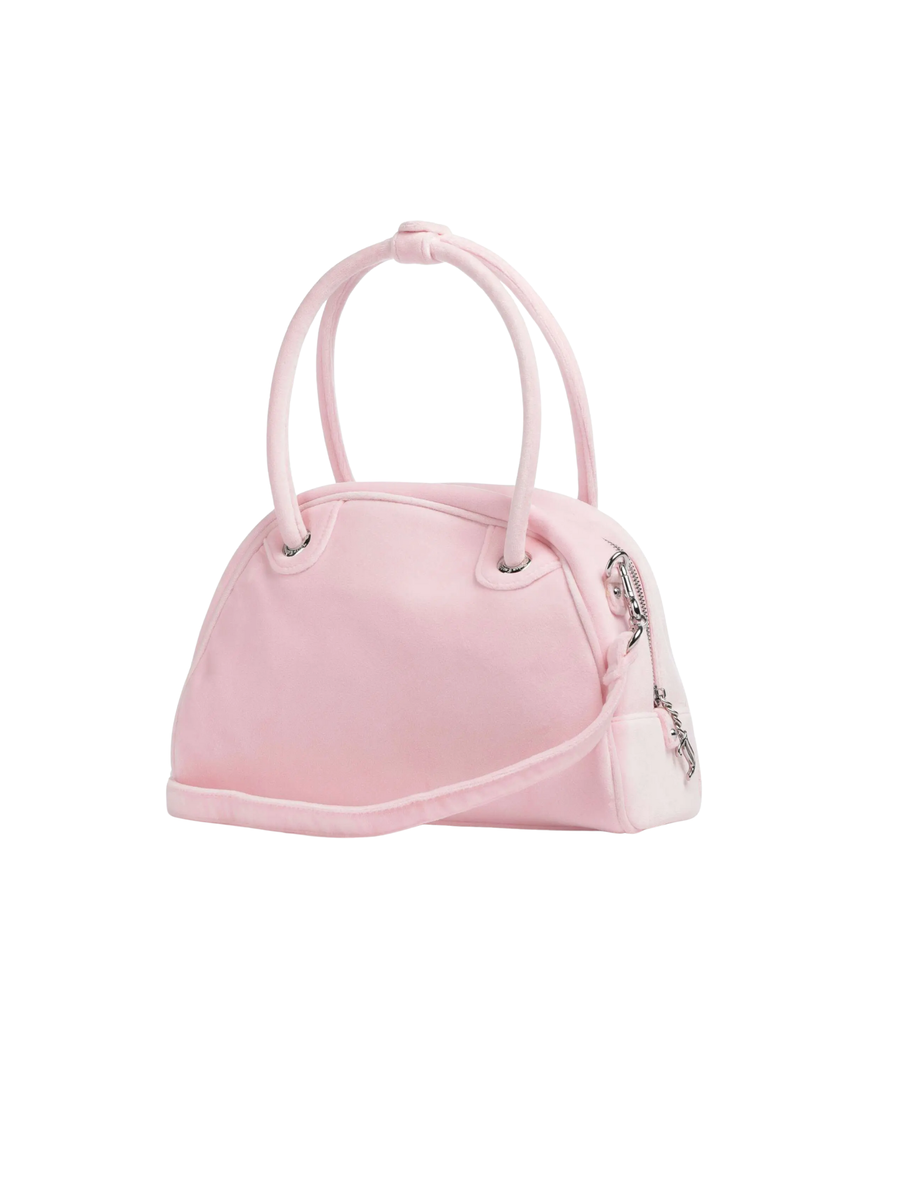 Borsa "Kimberly Bowling" Juicy Couture rosa in velluto BIJQL8936WPO JP2 Juicy Couture 