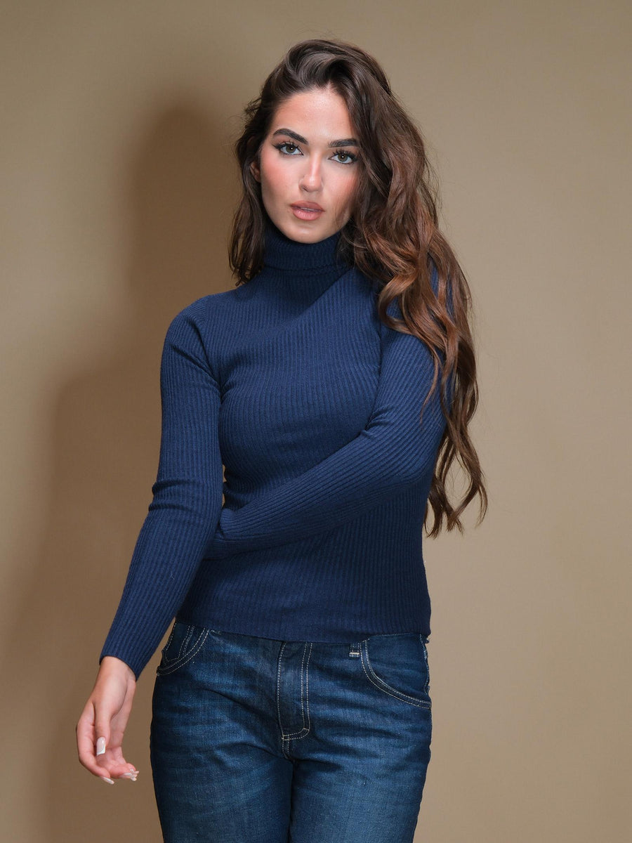 Maglione Armoire crop blu IT1273 BLU Armoire 