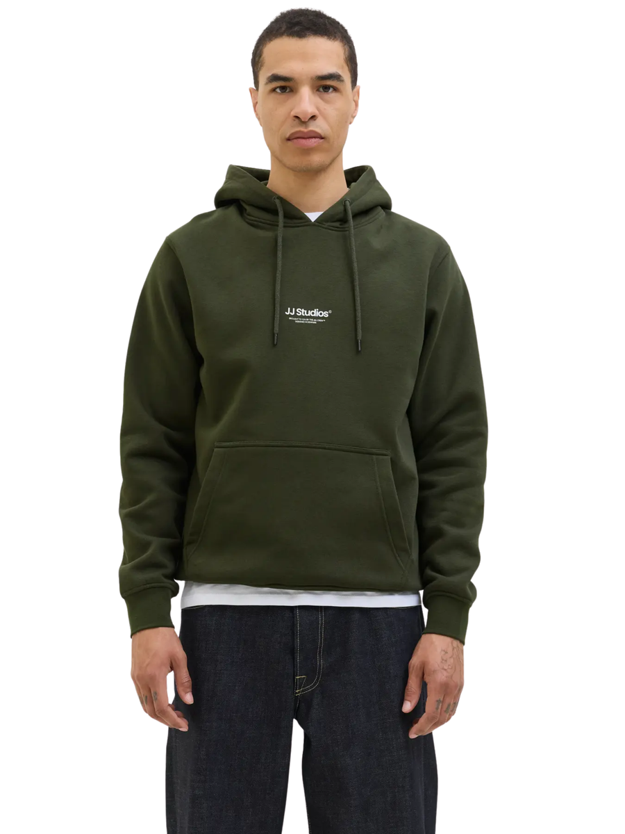 Felpa con cappuccio Jack & Jones verde 12278789 Duffel Bag Jack & Jones 