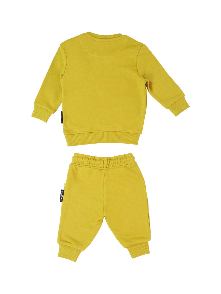 Completo John Richmond verde avocado con logo in gomma a contrasto RIA25003CF AVOCADO OIL John Richmond 