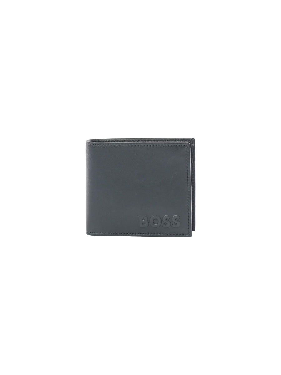 Portafogli in ecopelle nero 50479660 001 Boss 