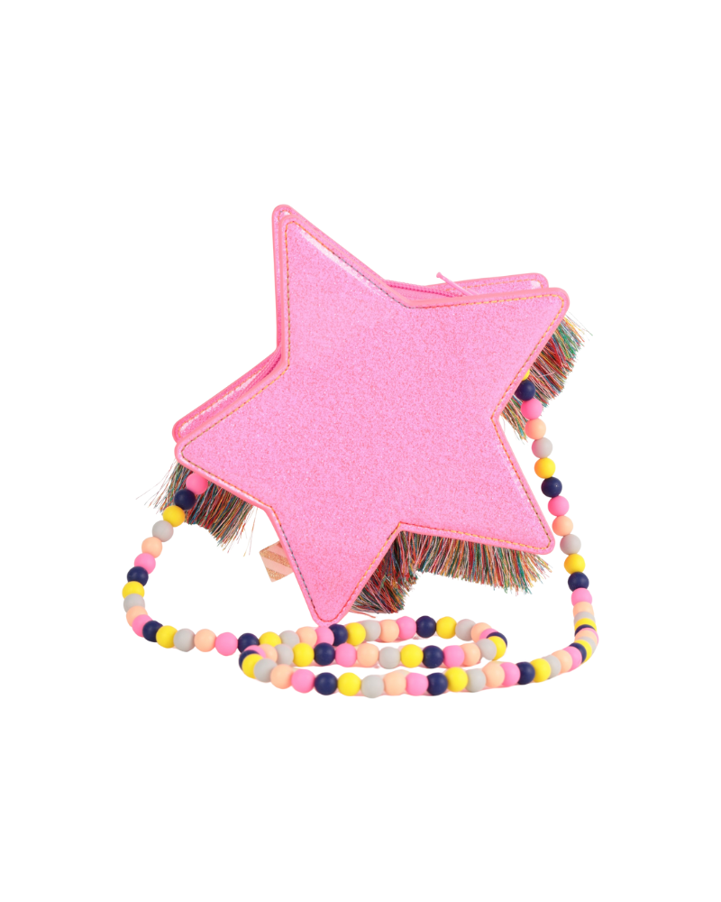 Mini borsa a stella Billie Blush multicolor con frange e tracolla con perline U21534 473 Billie Blush 