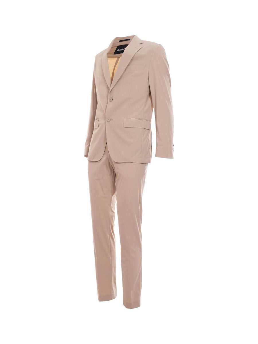 Abito Boss beige slim-fit in tessuto tecnico stretch 50534979 275 Boss 