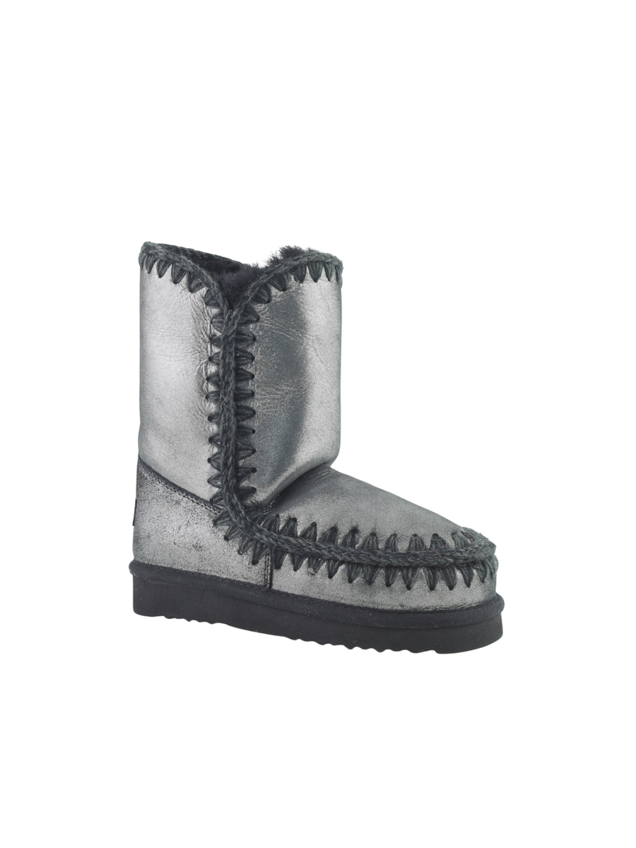 Mou "Eskimo 24 Special Leather" microglitter neri MU.FW101000C MGBLK Mou 