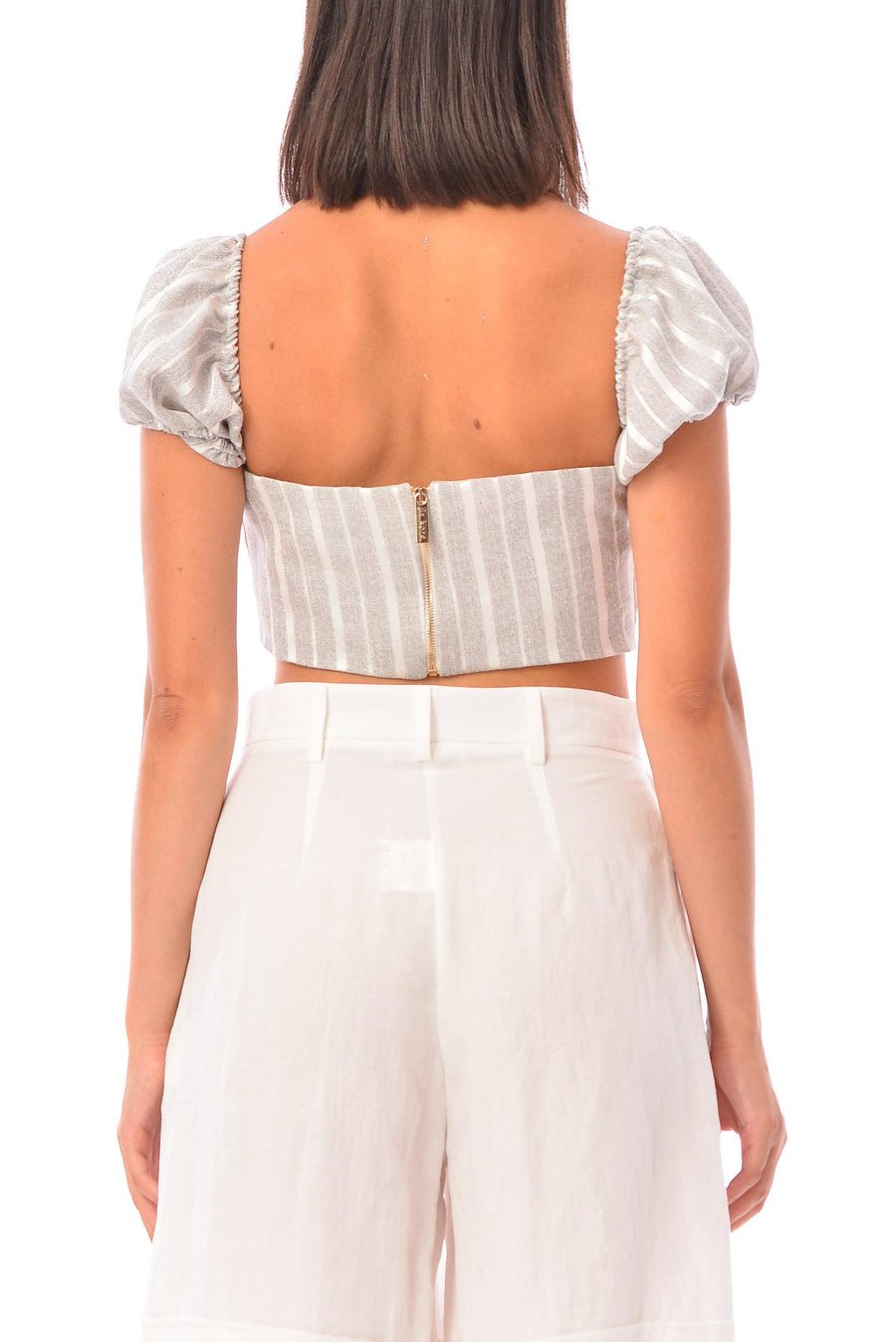 Top grigio gessato ANGELINA ARG Lakore 