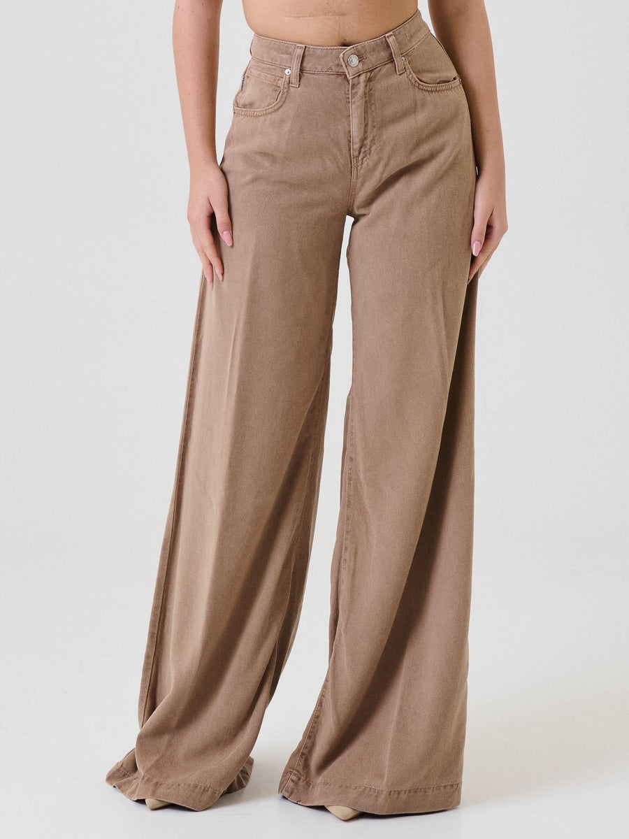 Jeans "Madison Wid Leg" Vicolo cammello DF5145 FU62 Vicolo 
