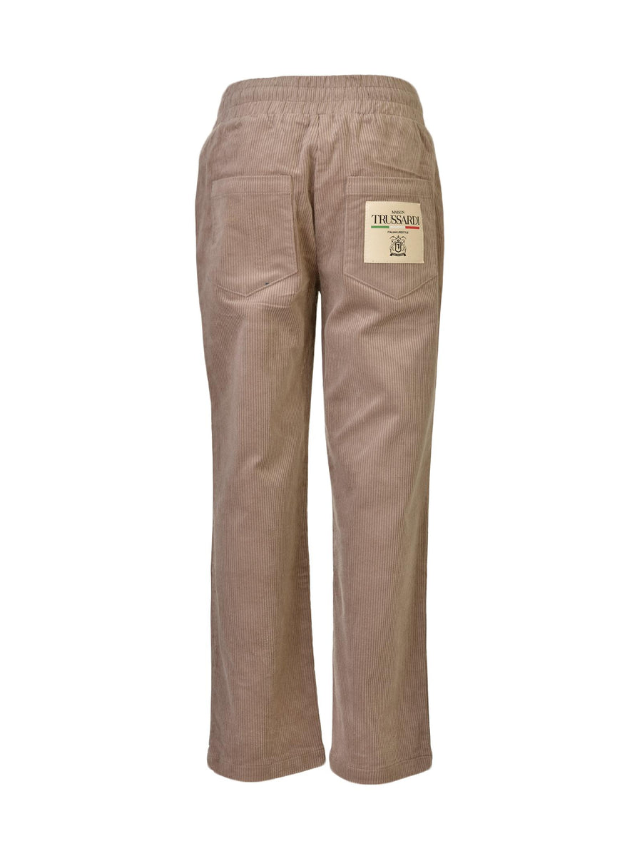 Pantalone taupe a costine TBA21035PAHB TAUPE Trussardi 