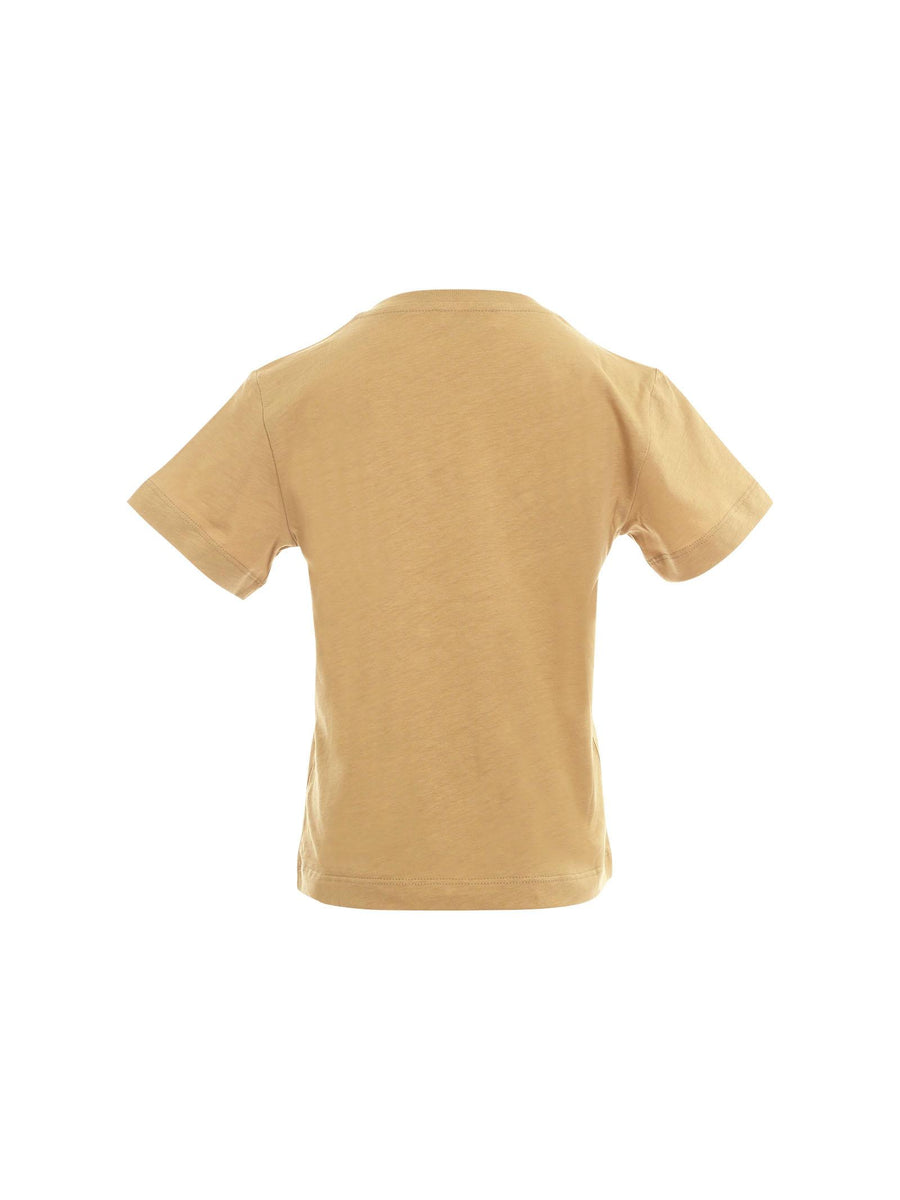 T-Shirt Pinko verde oliva con logo lettering in rilievo KFTS002 0062 Pinko 