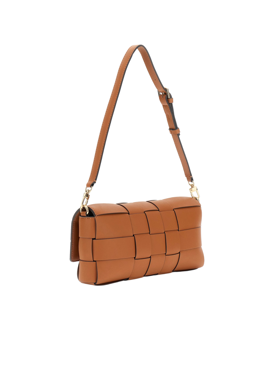 Borsa a spalla Guess cuoio intrecciata HWWG9661190 CAR Guess 