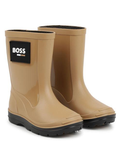 Stivali Boss antipioggia beige e neri J51338 269 Boss 