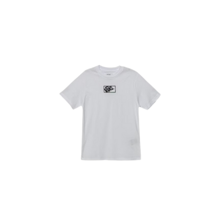 T-Shirt Vans bianca con stampa logo quadrato VN000RBC WHT1 Vans 