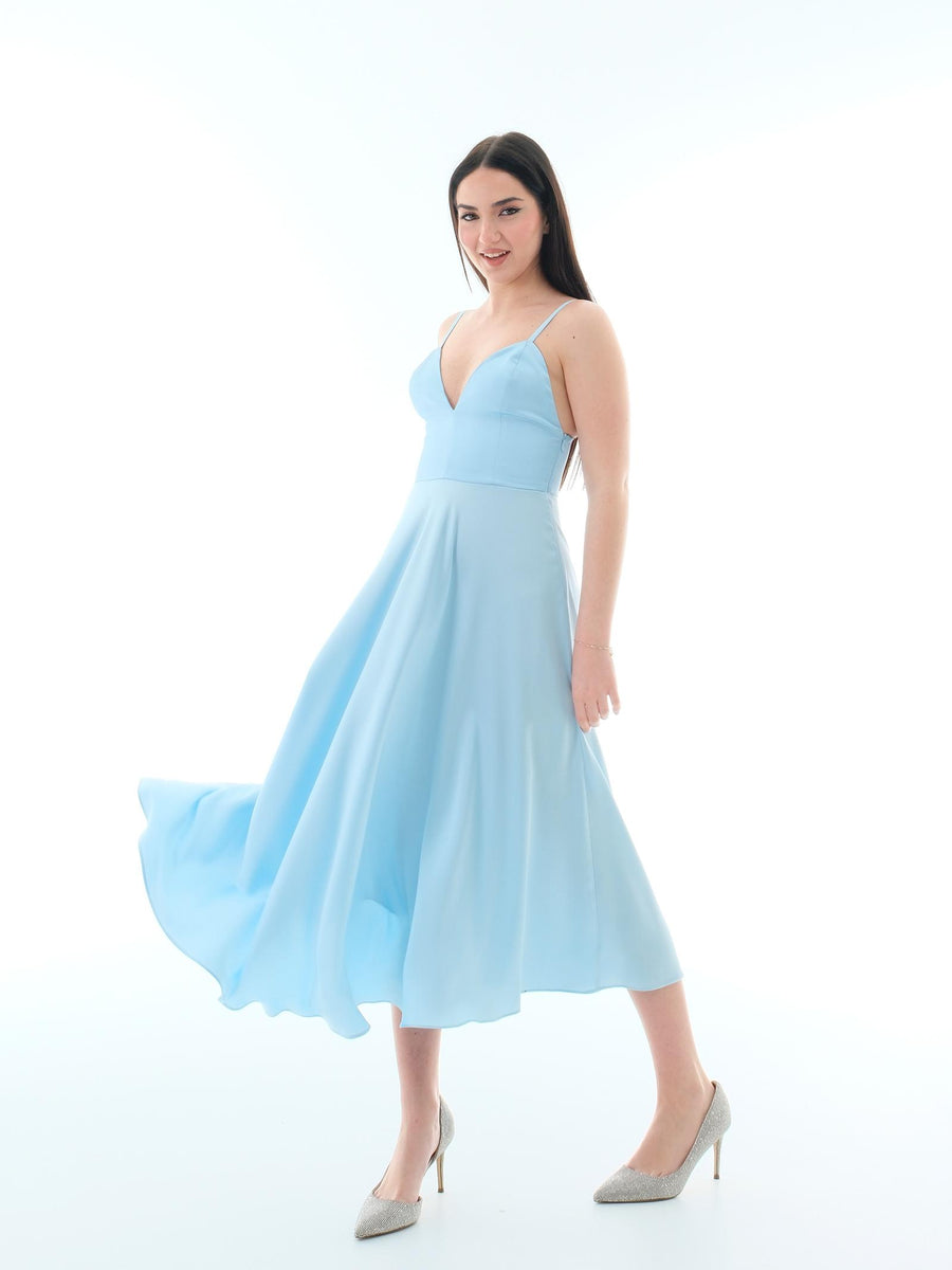 Abito "Vyvian" Silence Limited azzurro satinato ABF10 NEWSKY Silence Limited 